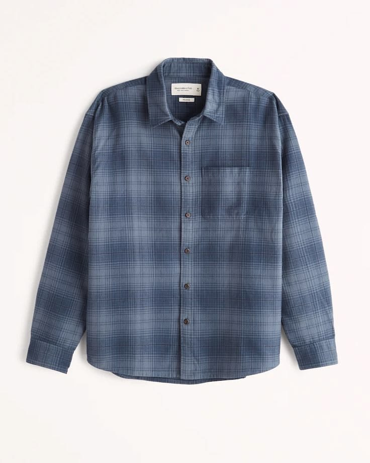 Men's Blue & White Checked Casual Shirt | Full Sleeve Regular Fit - Image 2