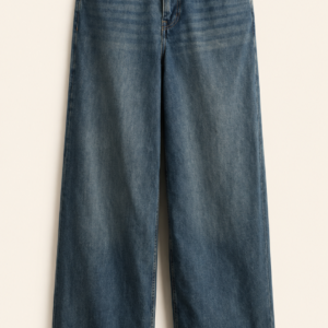 Men's Light Blue Wide Leg Baggy Jeans | Relaxed Fit Denim Pants